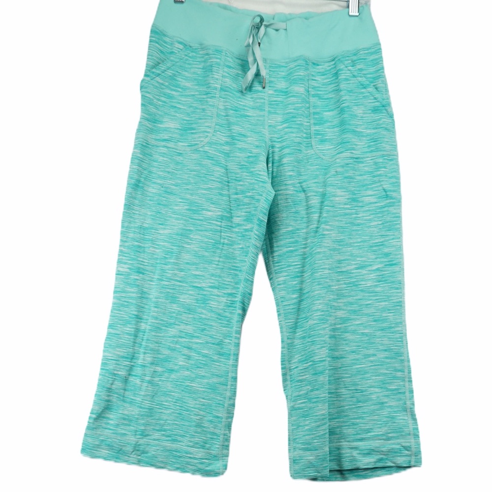 Lululemon teal crop wide leg leggings